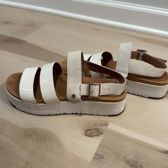 UGG braelyn platform sandal in white size 9.5 - Picture 4 of 12